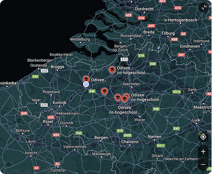 map of odisee